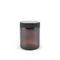 1 - 8 Amber het Glaskruiken van oz, Ronde Amberglas Kosmetische Kruiken met Metaal/Plastic Kappen